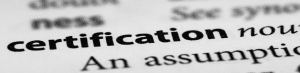 certification