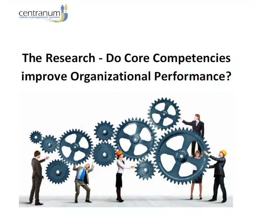 core competencies and performance core competencies and performance