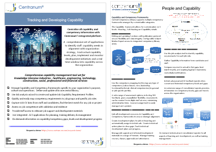 capability brochure Centranum capability solution