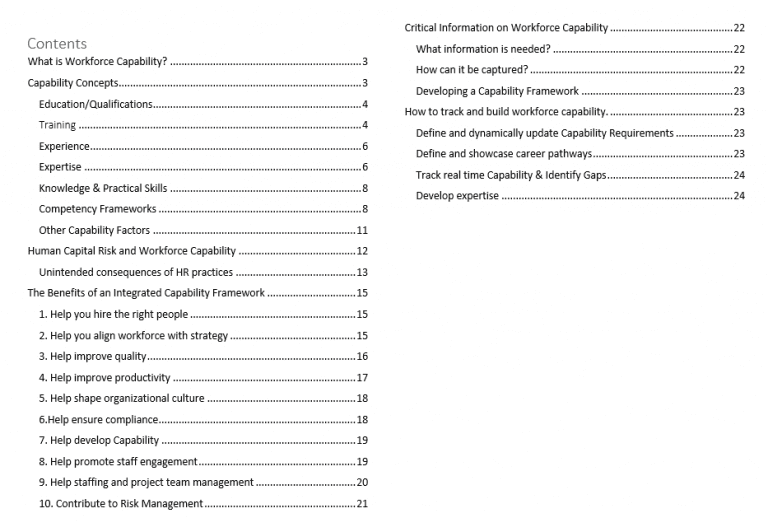 Workforce Capability Management - Guide - Centranum
