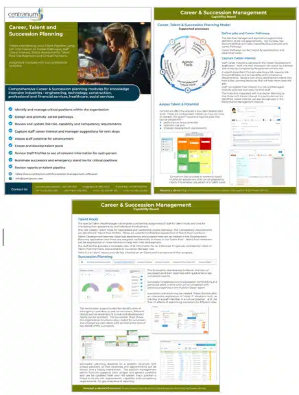 Centranum Career & Succession Planning Overview