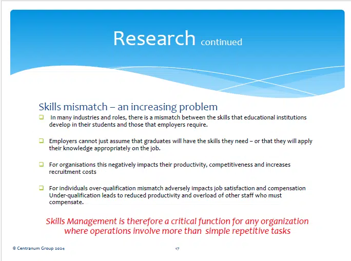 Skills Mismatches - research Skills mismatches