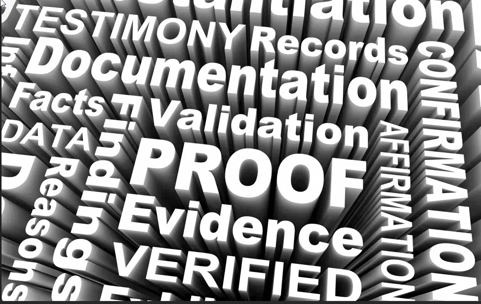 evidence - verification - validity