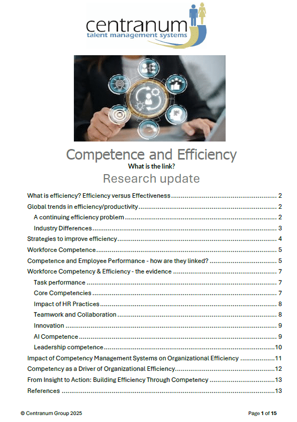 Research report - competence and Organizational effectiveness