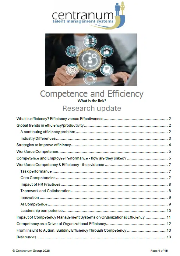 Research report - competence and Organizational effectiveness