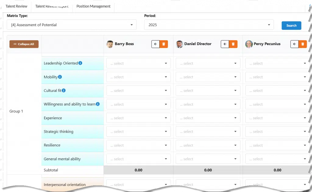 Talent ID Talent Assessment