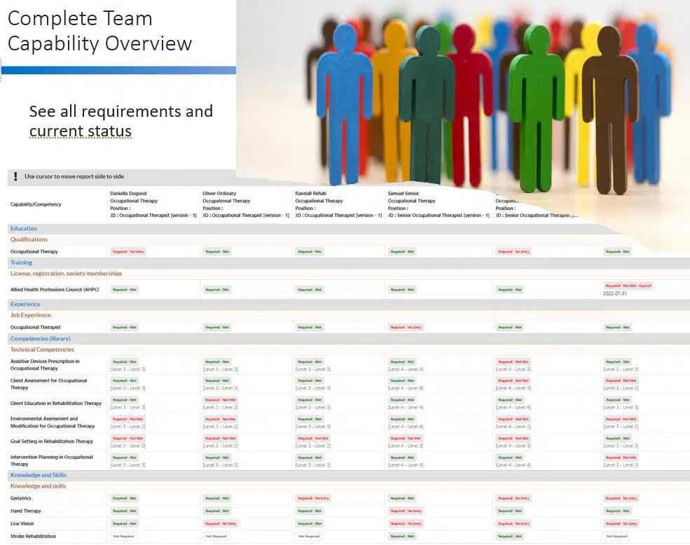 Team Capability Overview Team Credential and Competency Overview
