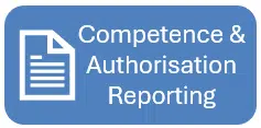 competence and authorisation reporting Competence Credentials & Validation reporting