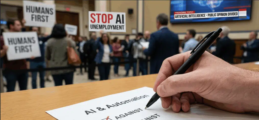 Public opinion on AI